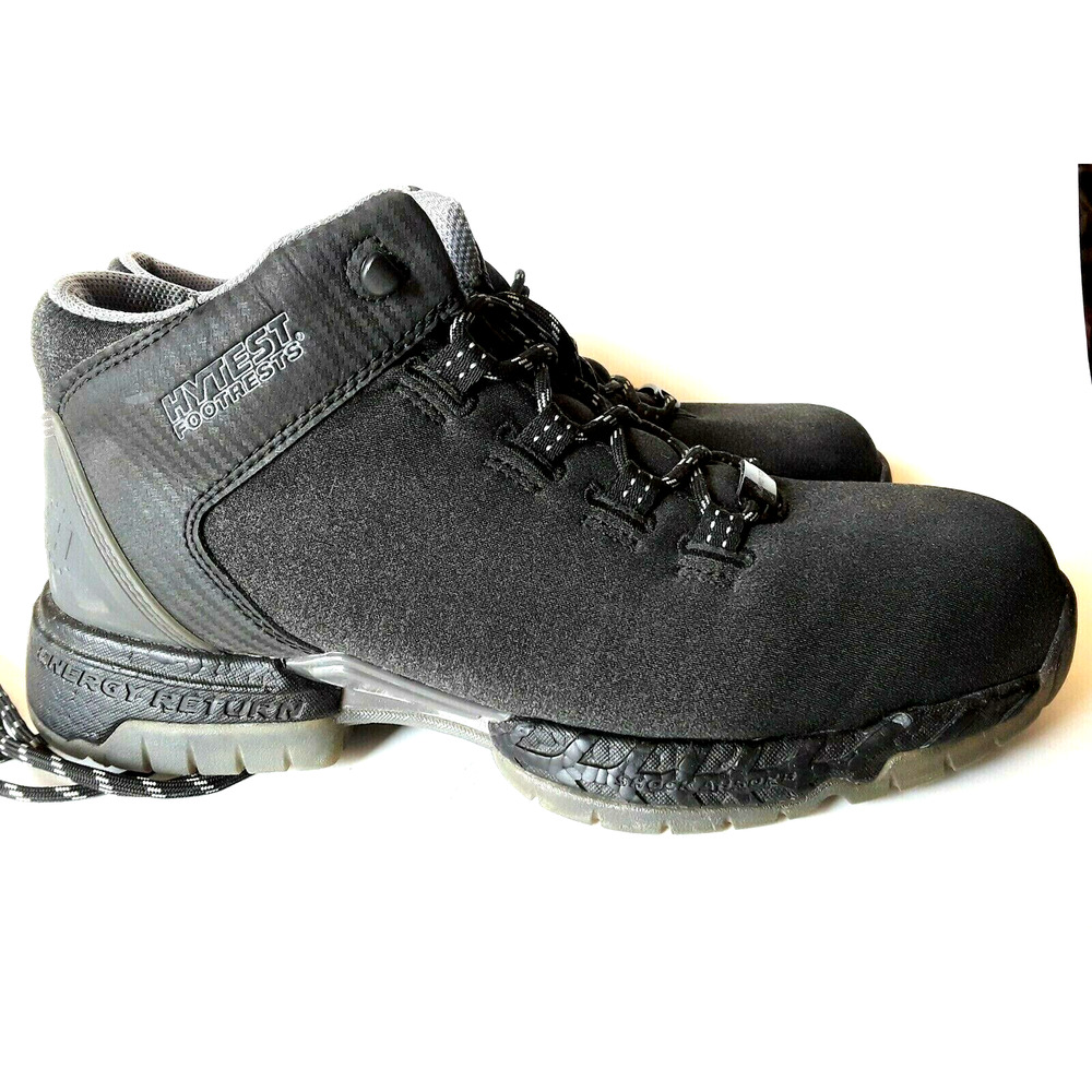 Hytest Footrests 2.0 Baseline Steel Toe Work Shoes Boots Gray Men’s 10D EUC